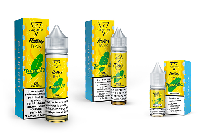 Liquidi per Sigaretta Elettronica Linea FLAVOURBAR FLAVOUR BAR - BANANA ICE