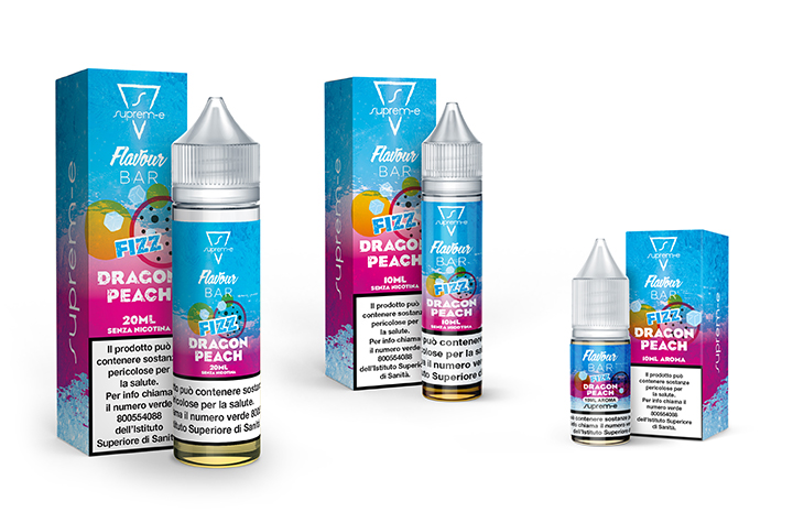 Liquidi per Sigaretta Elettronica Linea FLAVOURBAR FLAVOUR BAR - FIZZ DRAGON PEACH
