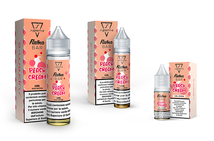 Liquidi per Sigaretta Elettronica Linea FLAVOURBAR FLAVOUR BAR - PEACH CREAM