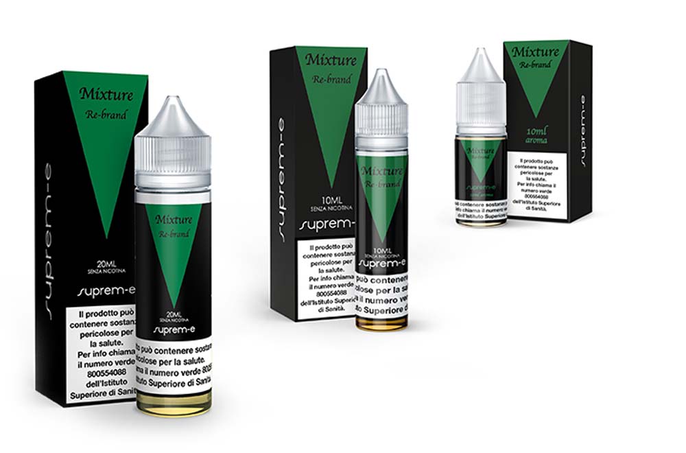 Liquidi e Aromi per Sigaretta Elettronica Linea Re-brand Bacio Re-brand